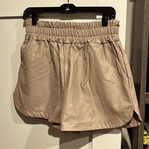 Sosia Italian leather shorts